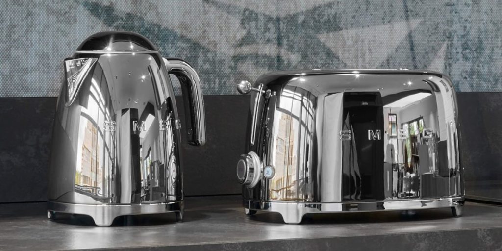 Grille pain 2 tranches TSF01SSEU chrome SMEG