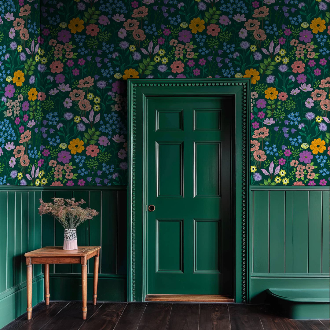 Papier peint petites fleurs