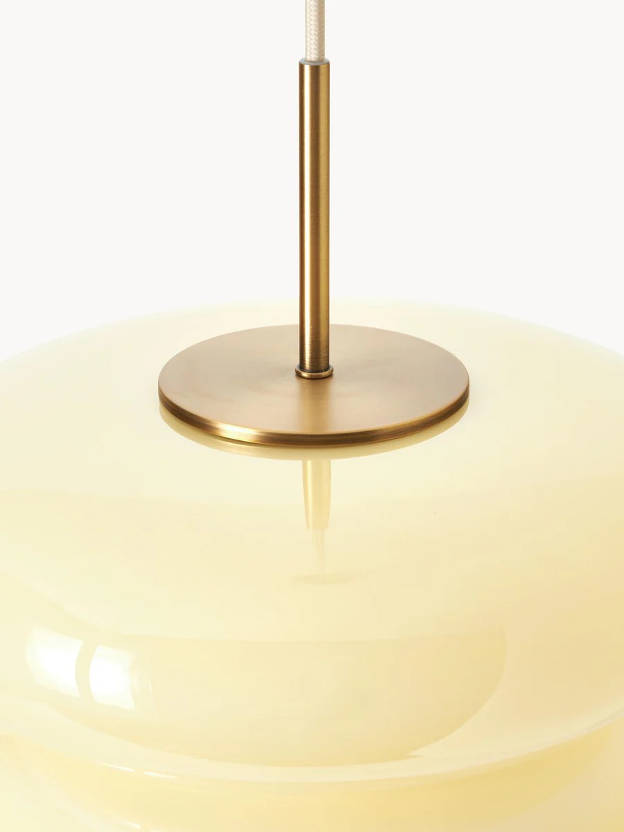 Suspension en verre opalescent Baya - Westwing