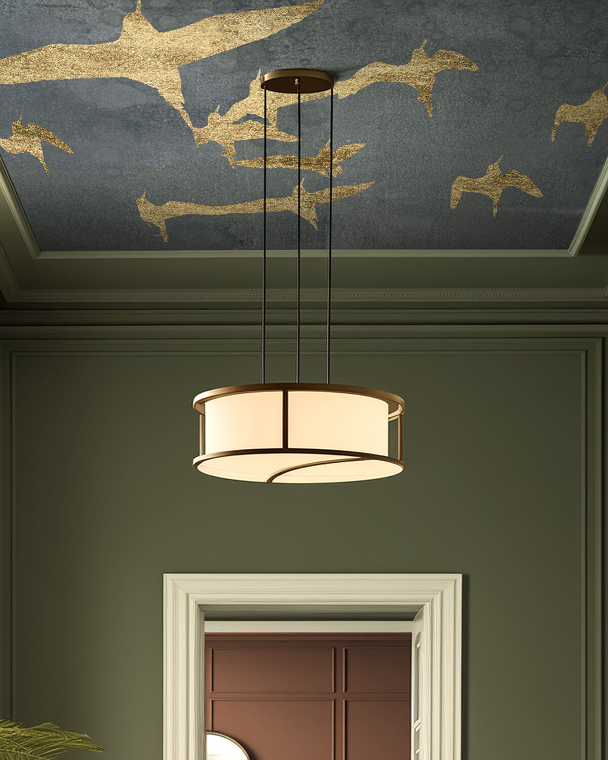 Panoramique Silhouettes in Flight - Photowall