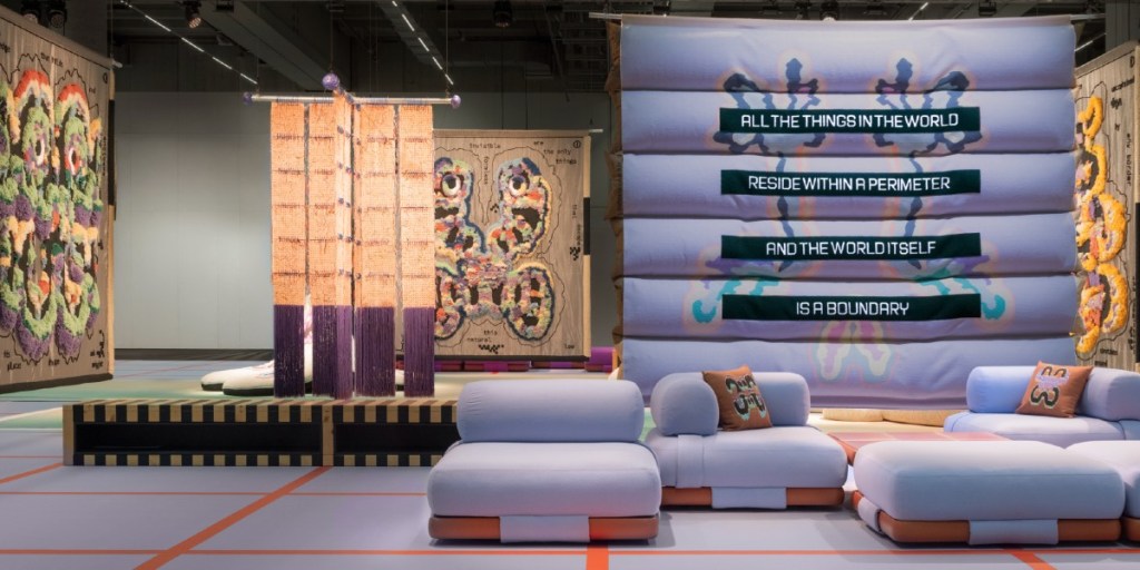 “among-us” - Installation Featuring ECONYL® Nylon, Heimtextil (2025)